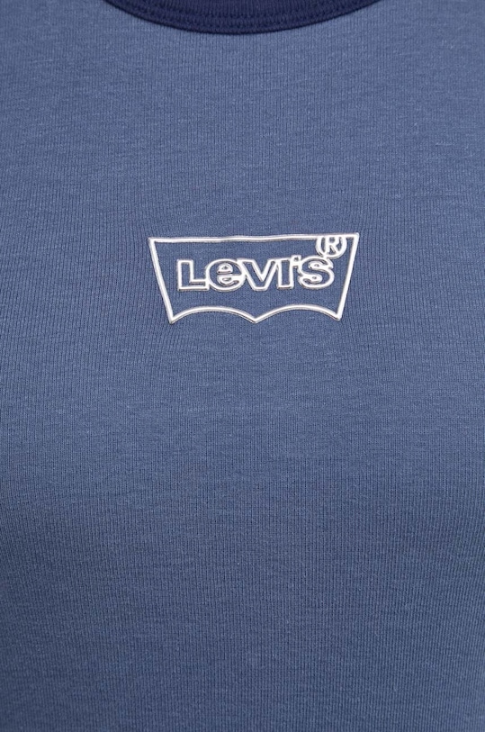 Levi's longsleeve bawełniany A7430 niebieski