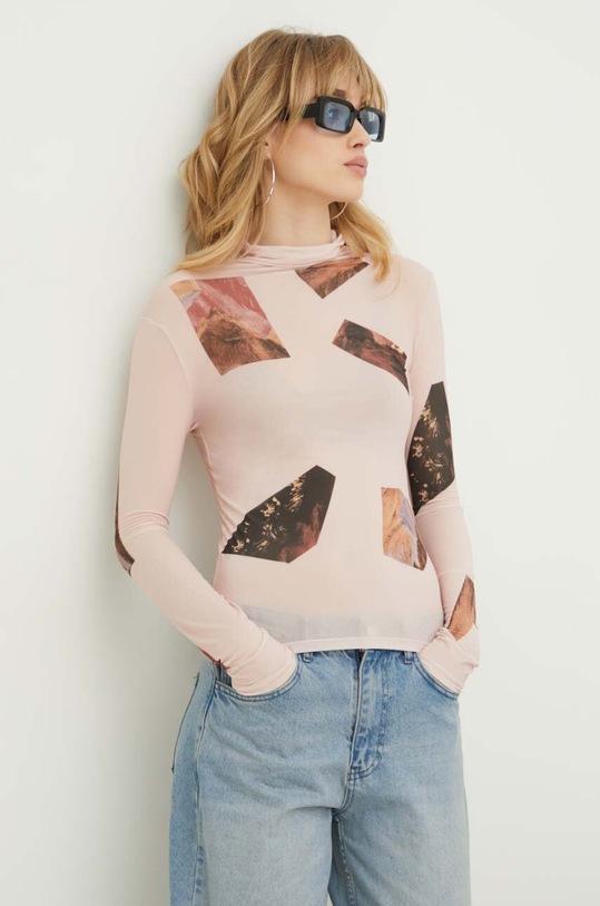 Desigual longsleeve MOUNTAIN różowy 24SWTKAT