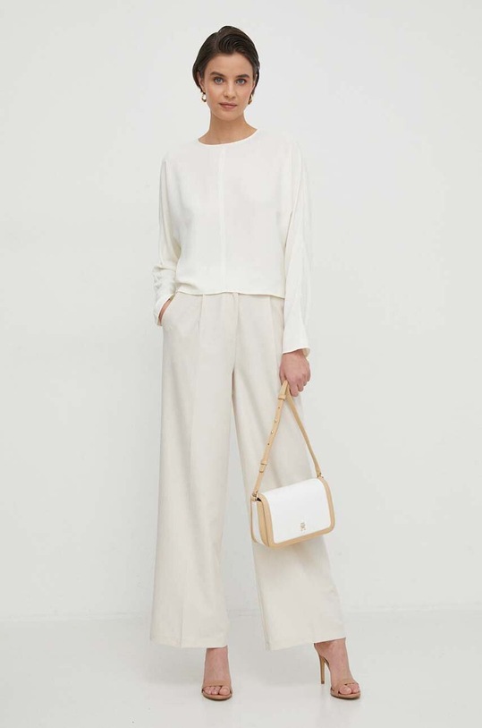 Sisley bluzka 5UTDLQ06J beżowy SS24