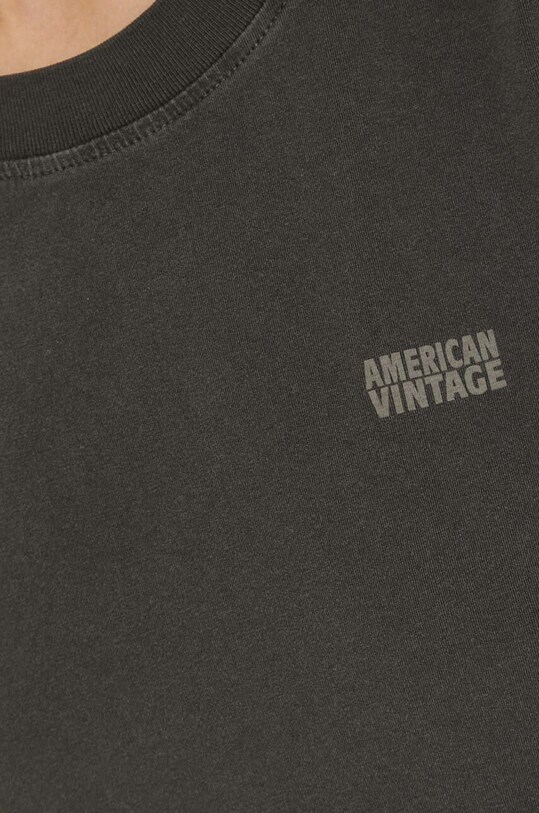 American Vintage longsleeve PYM02BE24 gri