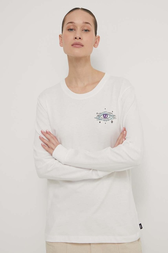 Odzież Vans longsleeve bawełniany VN000GFXFS81 beżowy