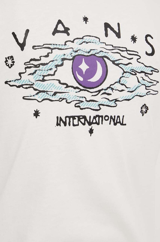 Vans longsleeve bawełniany VN000GFXFS81 beżowy