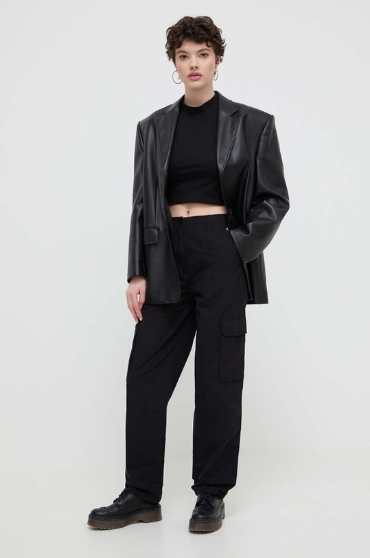 Vans longsleeve VN0007EZBLK1 negru AW24