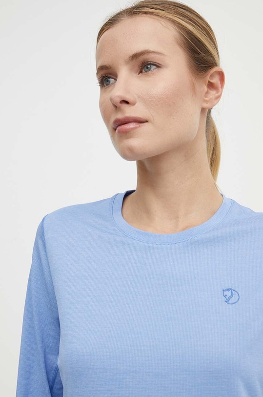 Fjallraven longsleeve sport Abisko Day melanj albastru F14600161.537