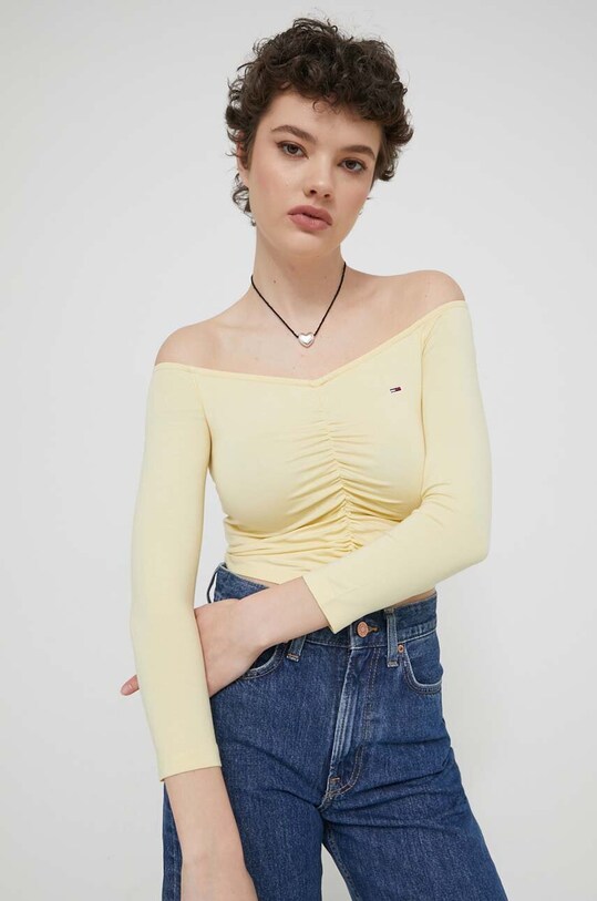 Блузка Tommy Jeans жовтий DW0DW17892