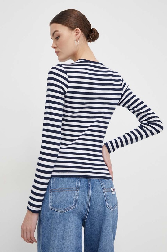 Oblečení Tričko s dlouhým rukávem Tommy Jeans DW0DW17886 námořnická modř