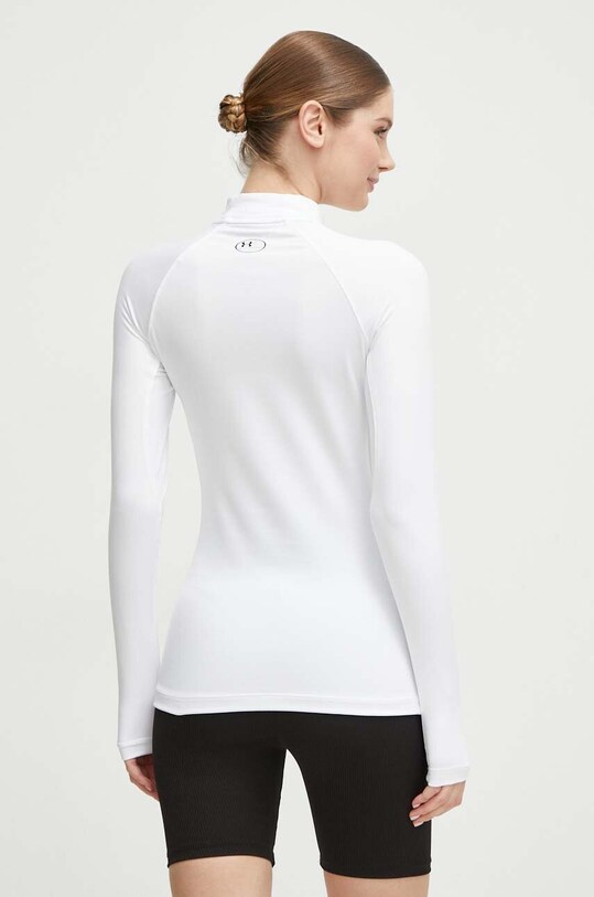 Oblečenie Tréningové tričko s dlhým rukávom Under Armour ColdGear Authentics 1368702 biela