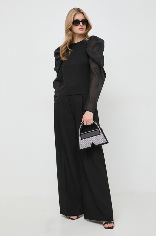 Karl Lagerfeld bluzka 241W1730 czarny SS24
