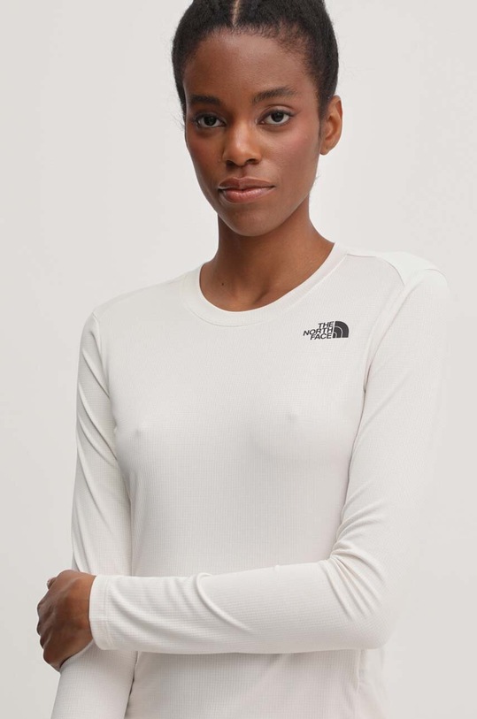 The North Face longsleeve sportowy Shadow pozostałe beżowy NF0A87TXQLI1