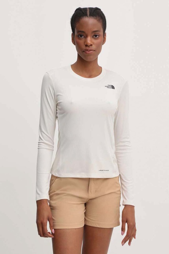 The North Face longsleeve sportowy Shadow beżowy NF0A87TXQLI1