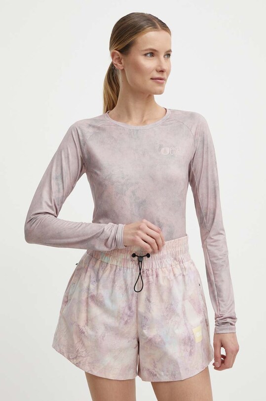Picture longsleeve sport Acaras Printed cu modele roz WTS545