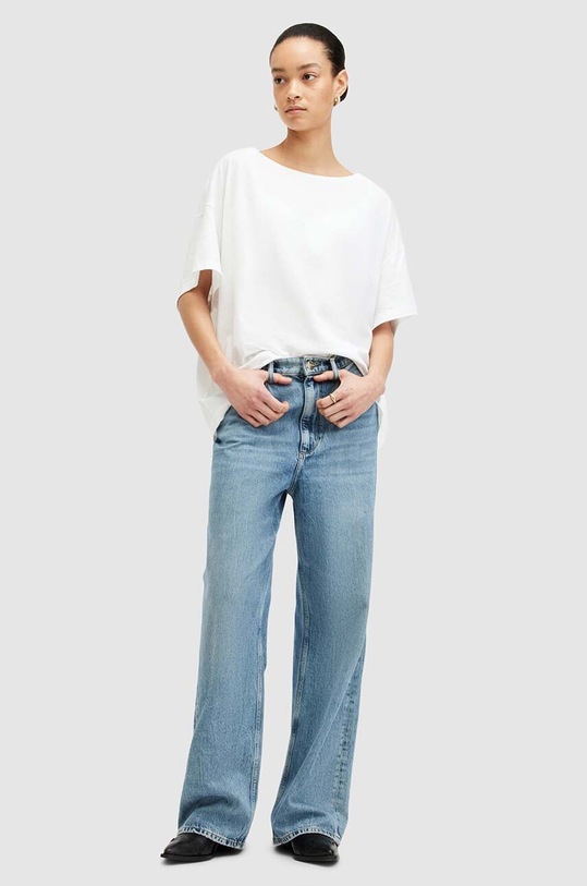Βαμβακερό μπλουζάκι AllSaints LYDIA TEE W131JA λευκό