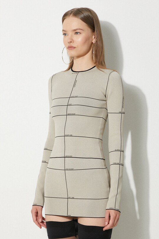 Лонгслив Maison Kitsuné Mannequin Knit Top бежевый WE64KN330O