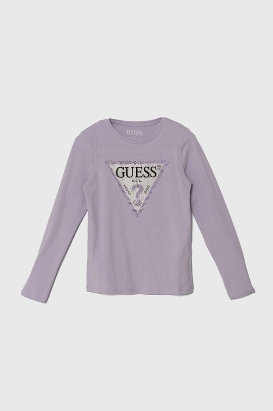 Παιδικό μακρυμάνικο Guess απλικέ μωβ J2YI50.K6YW1.PPYH