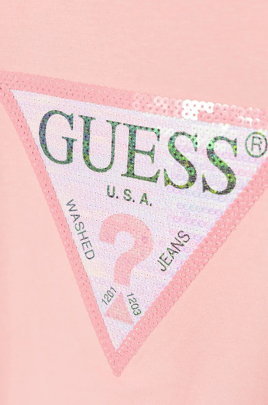 DÍVKA Dětské tričko s dlouhým rukávem Guess K4RI30.K6YW1.PPYH růžová