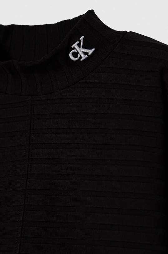 Dziewczynka Calvin Klein Jeans longsleeve dziecięcy IG0IG02351.116.PPYH czarny