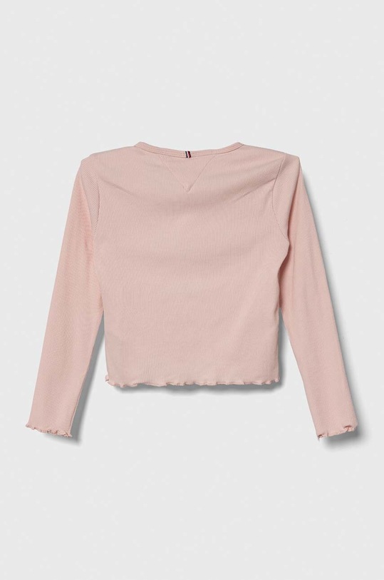 Tommy Hilfiger longsleeve dziecięcy KG0KG07595.104.122.PPYH różowy SS24