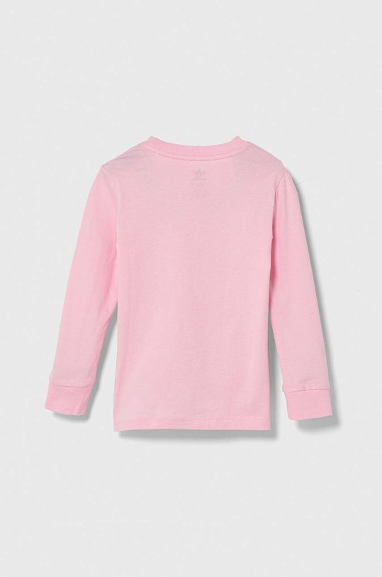 adidas Originals longsleeve bawełniany dziecięcy IP3019 różowy SS24