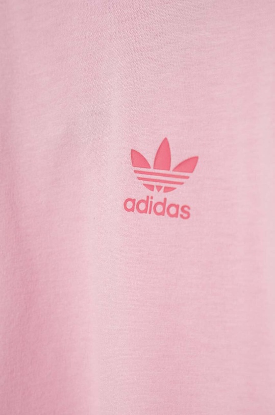 Dziewczynka adidas Originals longsleeve bawełniany dziecięcy IP3019 różowy