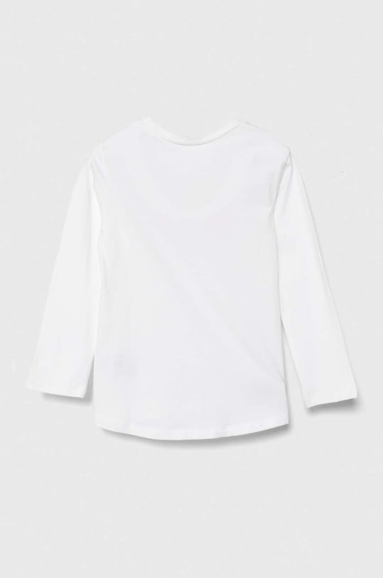 Detská bavlnená košeľa s dlhým rukávom United Colors of Benetton 3096G10DT.P.Seasonal biela SS24