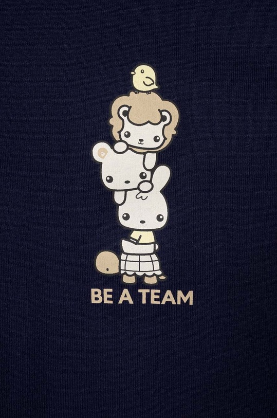 Dziewczynka United Colors of Benetton longsleeve bawełniany dziecięcy 3I9WA1046.W.Seasonal granatowy