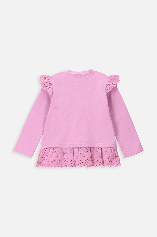 Coccodrillo longsleeve niemowlęcy WC4143102GEN różowy SS24