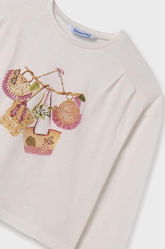 Παιδικό βαμβακερό μακρυμάνικο Mayoral μπεζ 6016.8C.Junior.PPYH