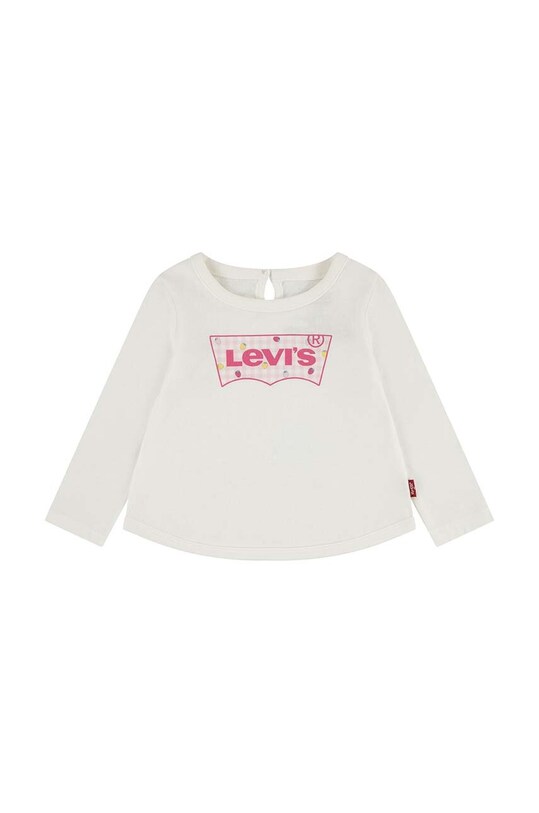 Levi's baba pamut hosszú ujjú LVG CURVED HEM LS TEE pamut bézs 1EK113