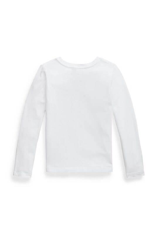 Хлопковый детский лонгслив Polo Ralph Lauren 312841122030 белый AW24