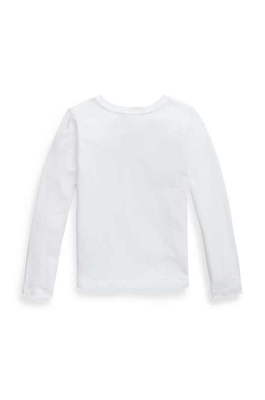 Detská bavlnená košeľa s dlhým rukávom Polo Ralph Lauren 312841122030 biela AW24