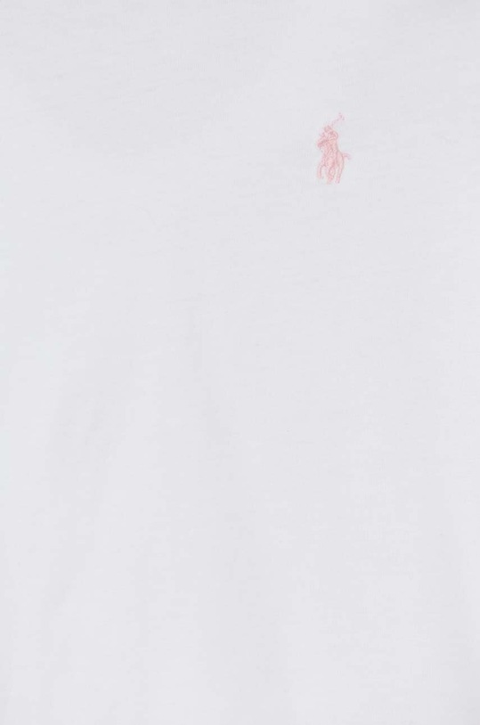 Dievča Detská bavlnená košeľa s dlhým rukávom Polo Ralph Lauren 312841122030 biela