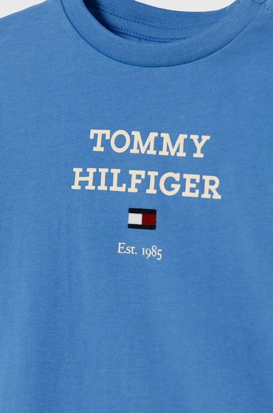Chłopiec Tommy Hilfiger longsleeve niemowlęcy KN0KN01760.PPYH niebieski