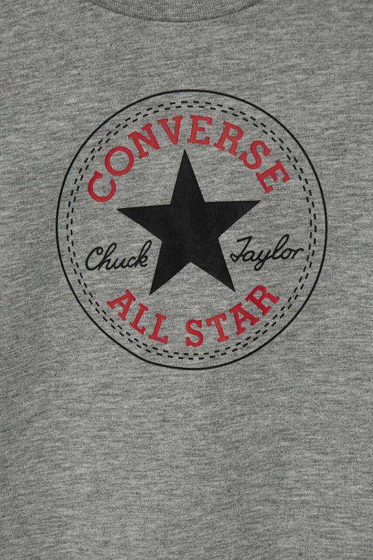 Chłopiec Converse longsleeve bawełniany 866243 szary