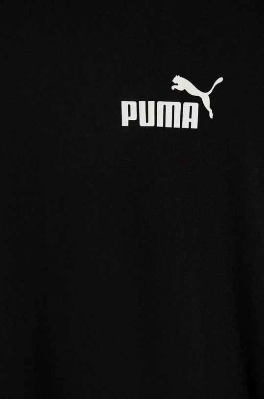 Chłopiec Puma longsleeve bawełniany dziecięcy ESS No. 1 Logo LS Tee B 586962 czarny