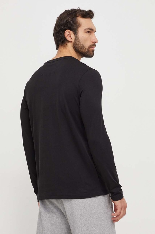 Odzież BOSS Green longsleeve bawełniany 50506345 czarny