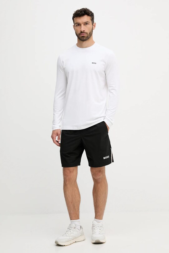 Лонгслив BOSS Green 50506365 белый AW25