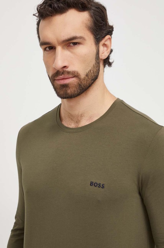 BOSS longsleeve zielony 50515389