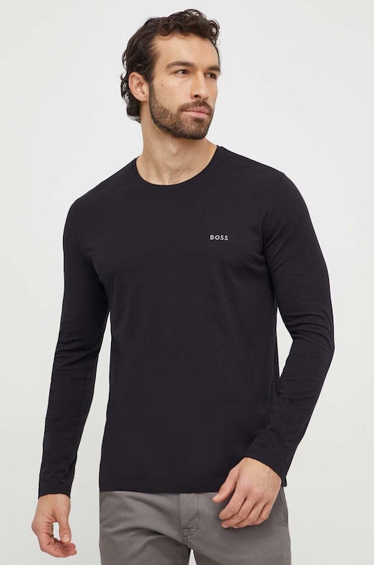 Ρούχα Μακρυμάνικο lounge BOSS 50515390 μαύρο