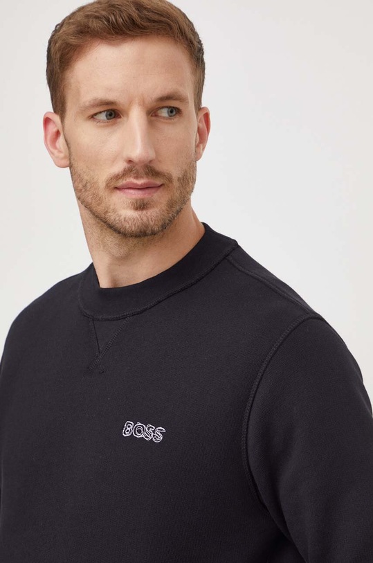 BOSS Orange hanorac de bumbac 50510368 negru