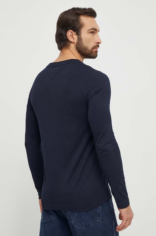 Дрехи Памучна блуза с дълги ръкави Tommy Hilfiger MW0MW34252 тъмносин