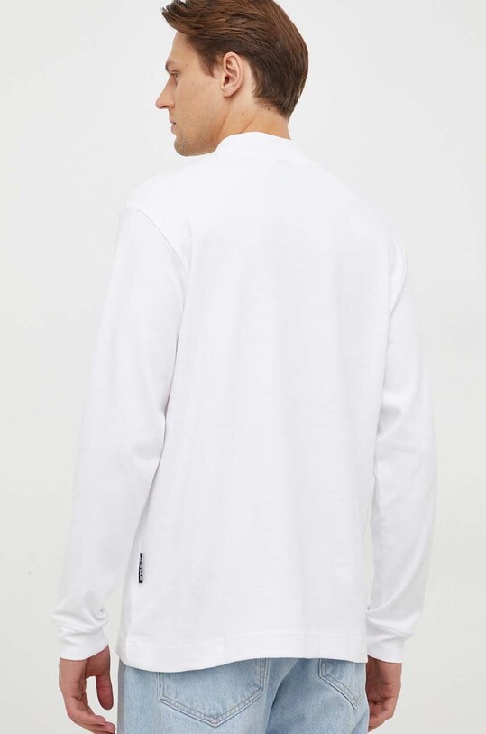 Odzież G-Star longsleeve bawełniany D23879.C812 biały