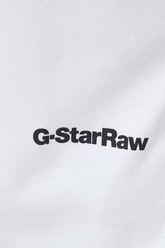 G-Star longsleeve bawełniany D23879.C812 biały