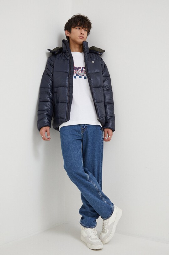 G-Star longsleeve din bumbac D23878.C336 alb SS24