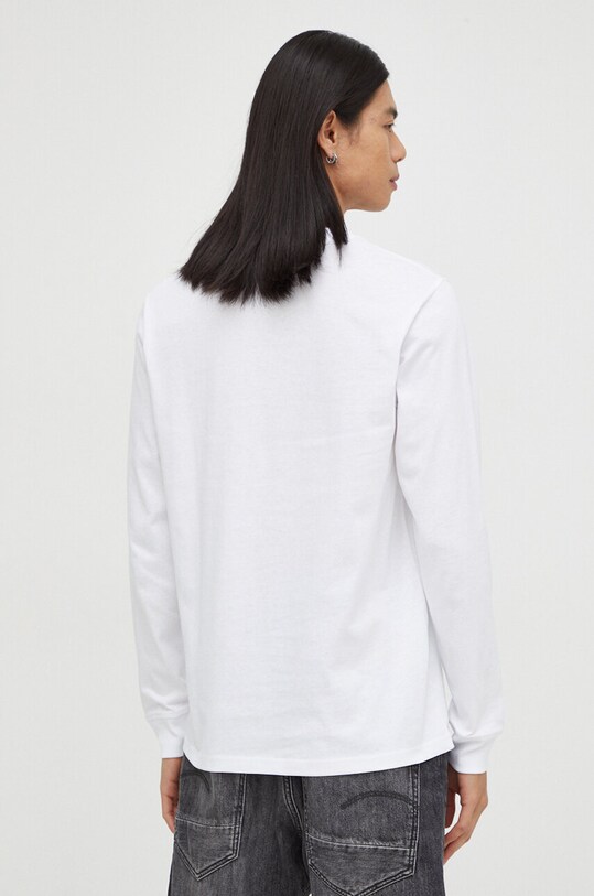 Îmbrăcăminte G-Star longsleeve din bumbac D23875.C336 alb