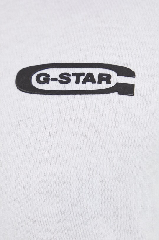 G-Star longsleeve din bumbac D23875.C336 alb