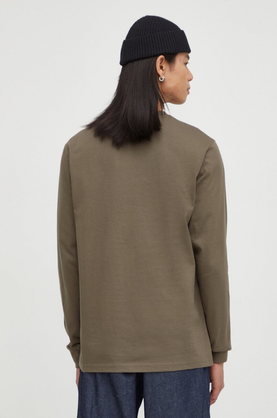 Odzież G-Star longsleeve bawełniany D23875.C336 zielony