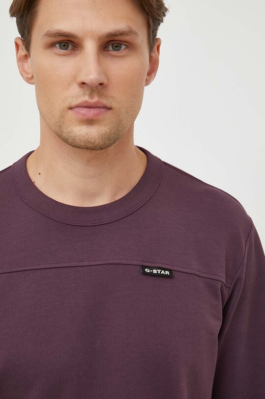 G-Star longsleeve din bumbac violet D23908.D136
