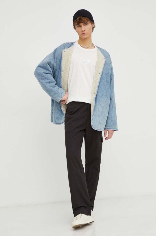 Bavlnené tričko s dlhým rukávom Levi's A6145 biela AW24