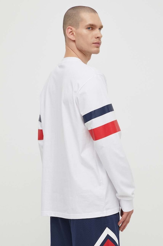 Одяг Бавовняний лонгслів Fila Luohe FAM0669 білий