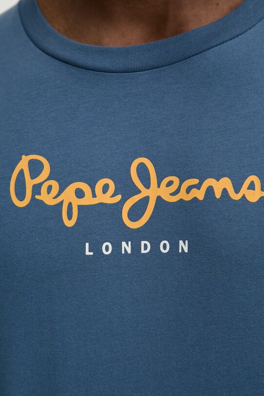 Pepe Jeans t-shirt bawełniany Eggo PM508209 niebieski